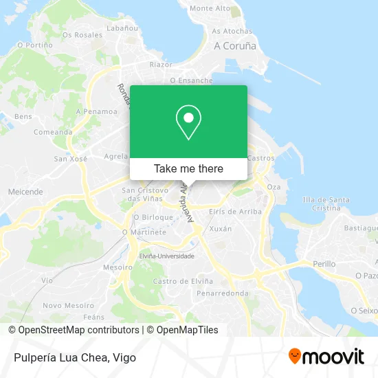 Pulpería Lua Chea map