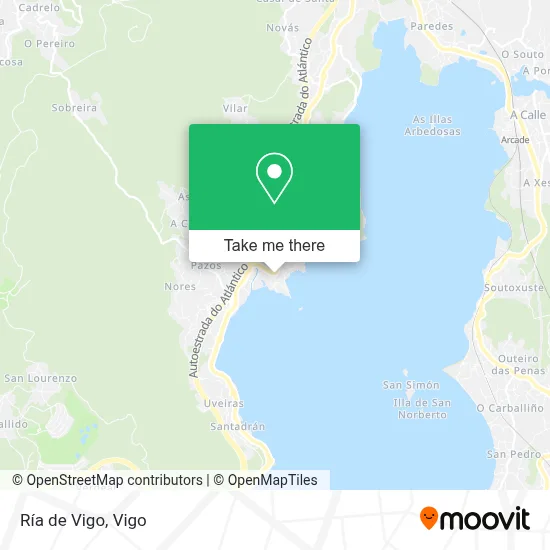 Ría de Vigo map