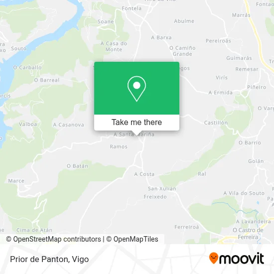 Prior de Panton map