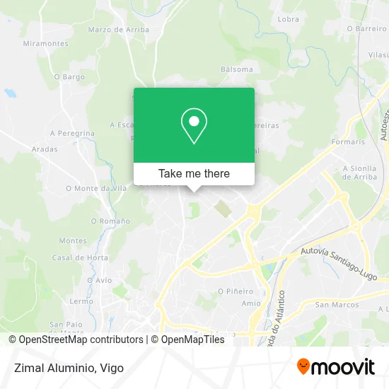 Zimal Aluminio map