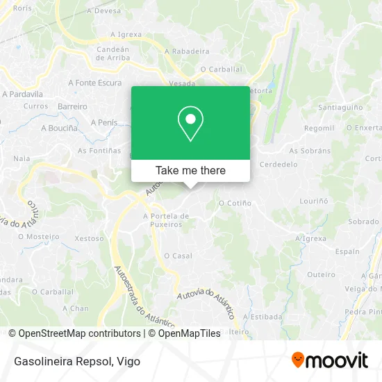 Gasolineira Repsol map