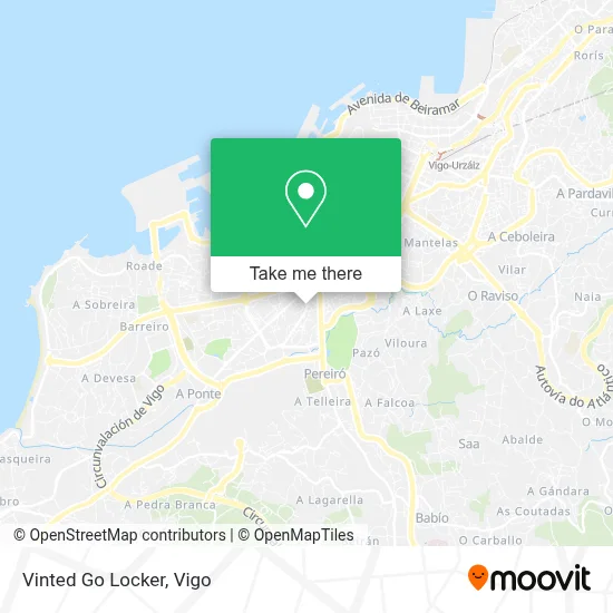 Vinted Go Locker map