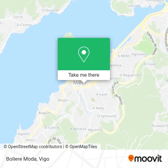 Bollere Moda map