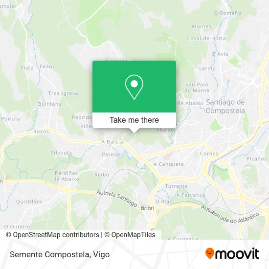 Semente Compostela map