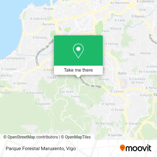 Parque Forestal Maruxento map