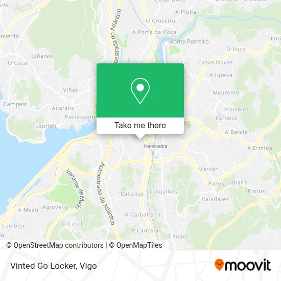 Vinted Go Locker map