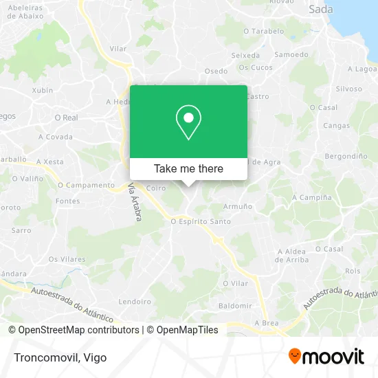 Troncomovil map
