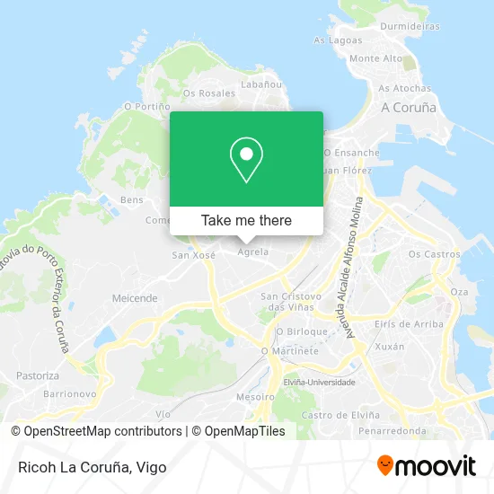 Ricoh La Coruña map