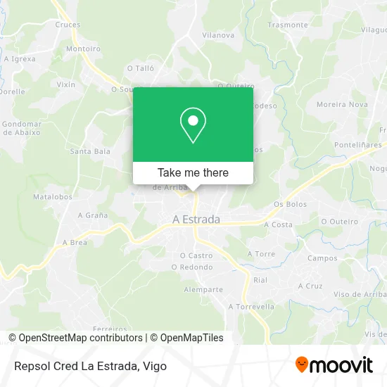 Repsol Cred La Estrada map
