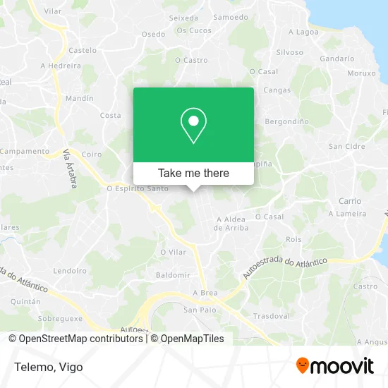 mapa Telemo