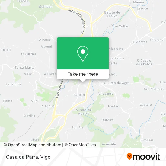 Casa da Parra map
