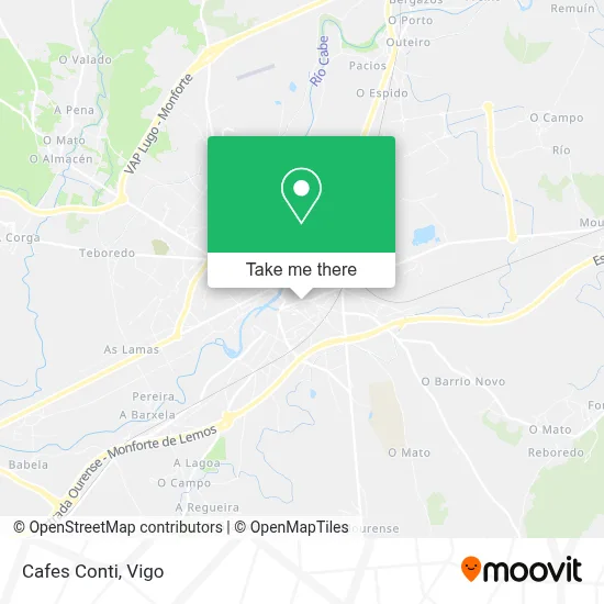 Cafes Conti map