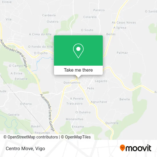 Centro Move map