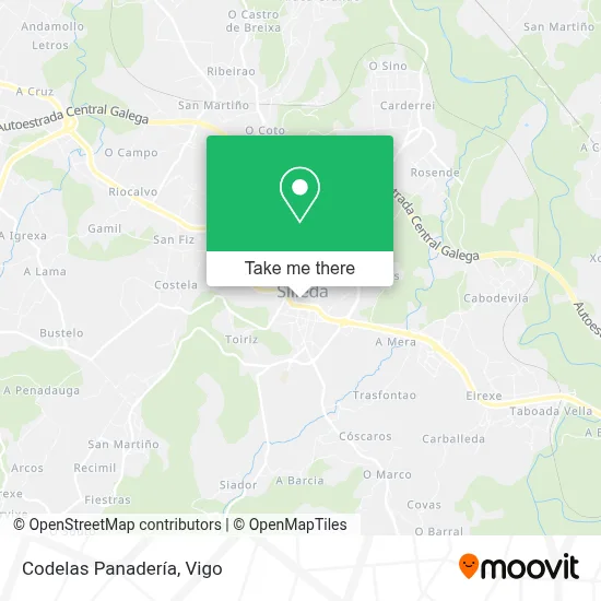 Codelas Panadería map