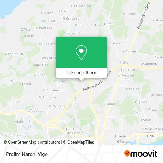 Prolim Naron map