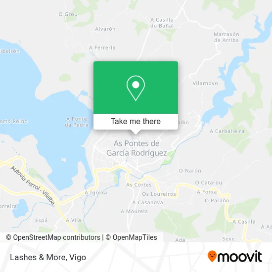 Lashes & More map