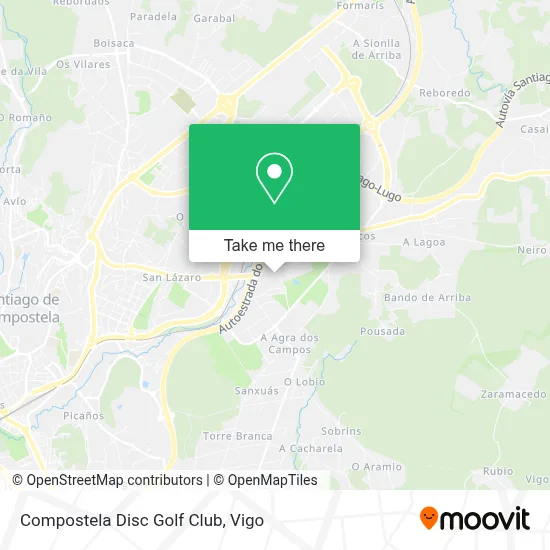 Compostela Disc Golf Club map