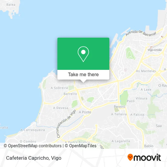 Cafeteria Capricho map