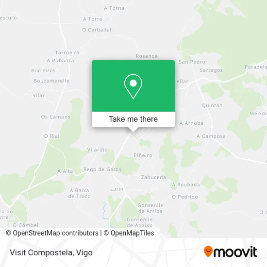 Visit Compostela map