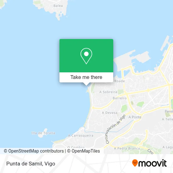 Punta de Samil map