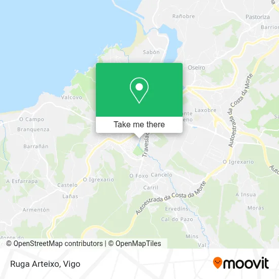 Ruga Arteixo map