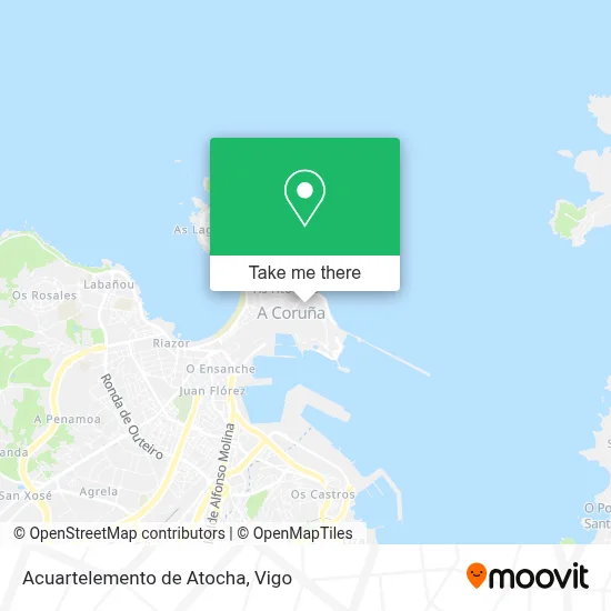 Acuartelemento de Atocha map