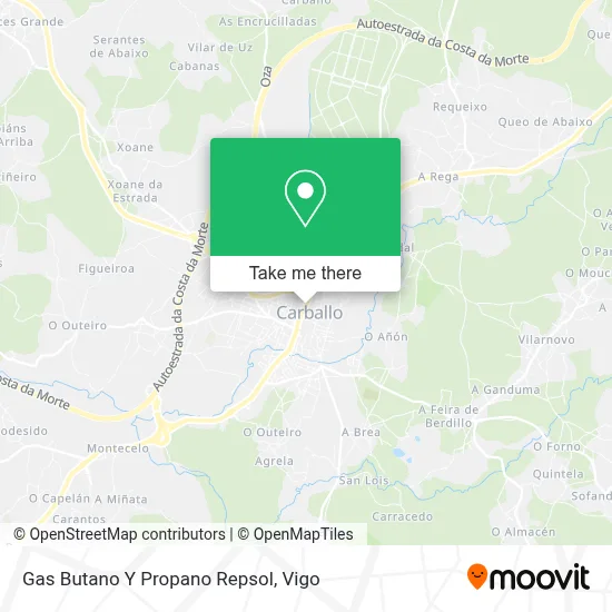 Gas Butano Y Propano Repsol map