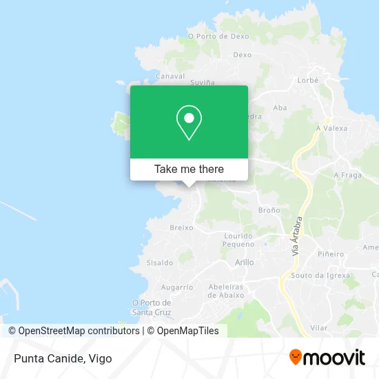 Punta Canide map