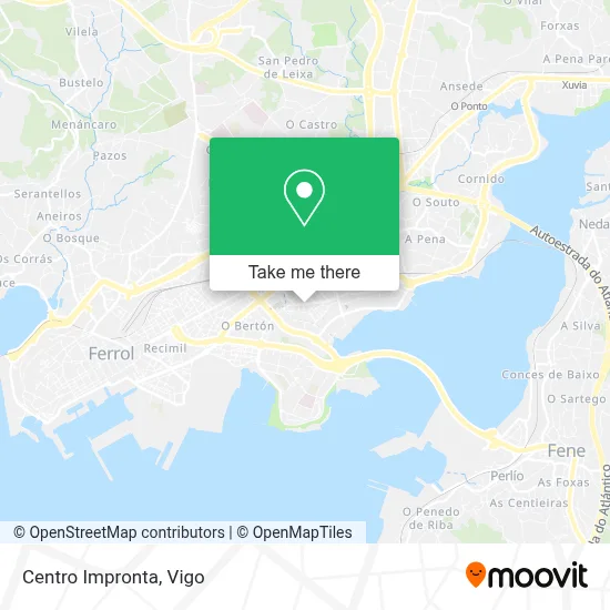 Centro Impronta map