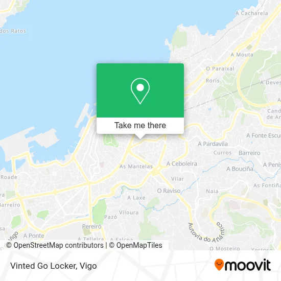 Vinted Go Locker map