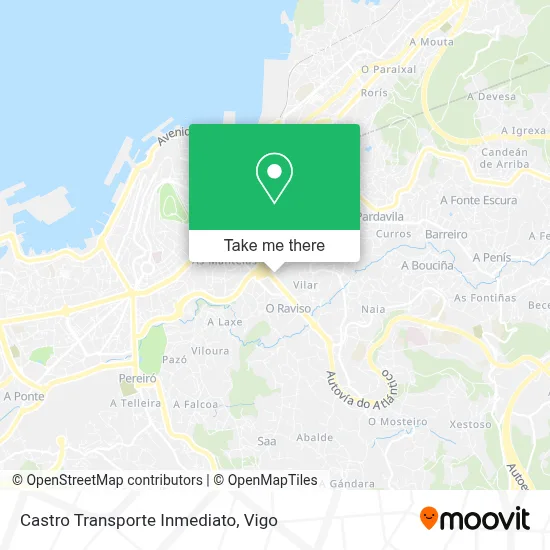 Castro Transporte Inmediato map