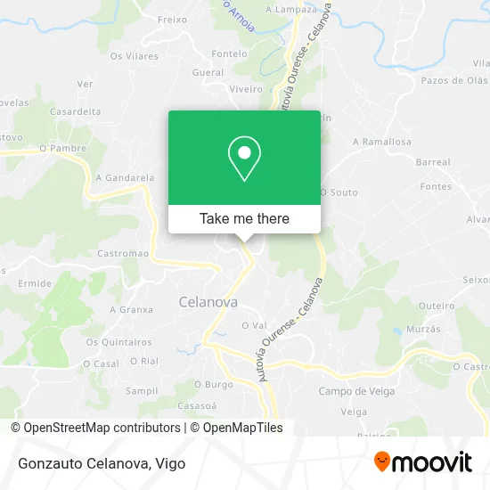 Gonzauto Celanova map