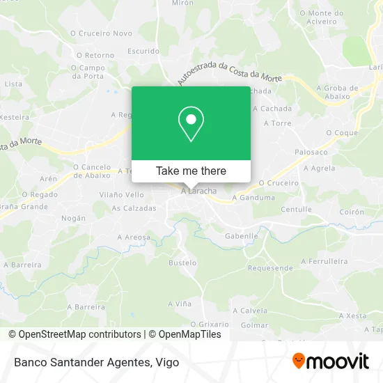 Banco Santander Agentes map