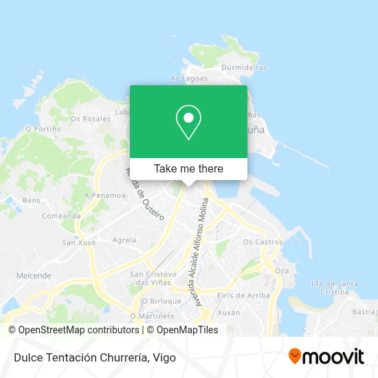 Dulce Tentación Churrería map