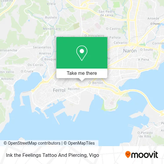 Ink the Feelings Tattoo And Piercing map