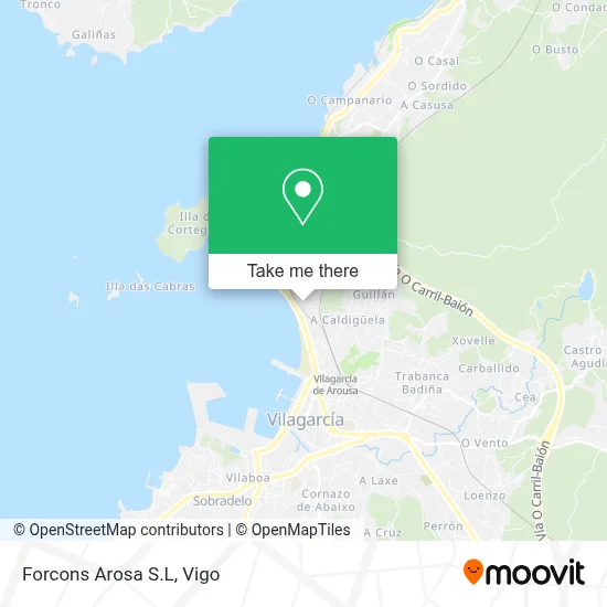 Forcons Arosa S.L map