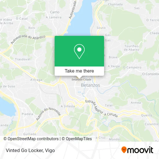 Vinted Go Locker map