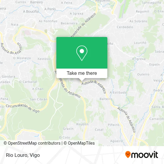 Rio Louro map