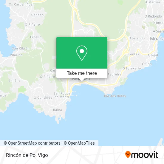 Rincón de Po map