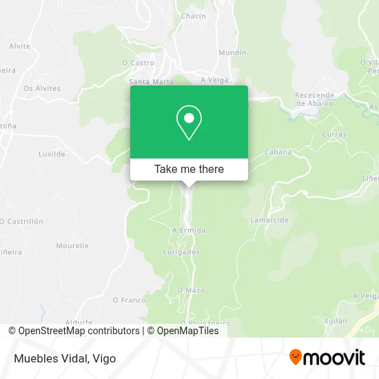 Muebles Vidal map