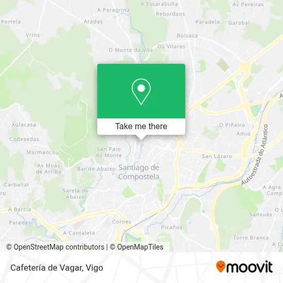 Cafetería de Vagar map