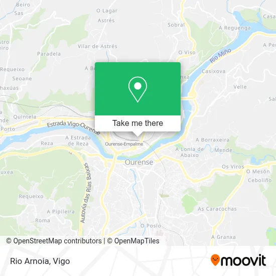 Rio Arnoia map