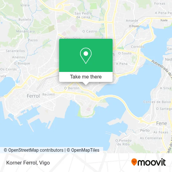 Korner Ferrol map
