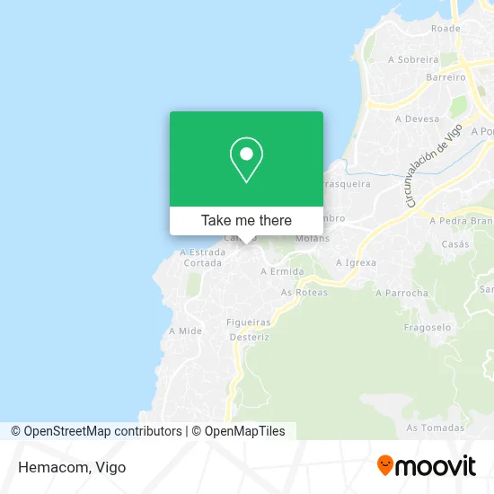 Hemacom map