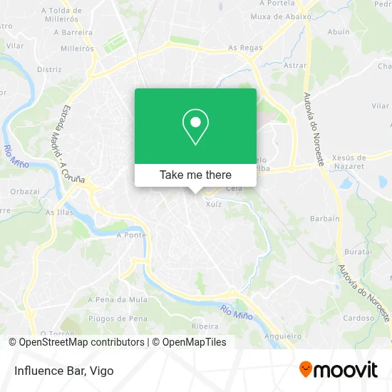 mapa Influence Bar
