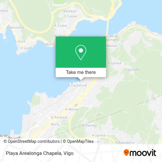 Playa Arealonga Chapela map