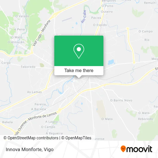 mapa Innova Monforte