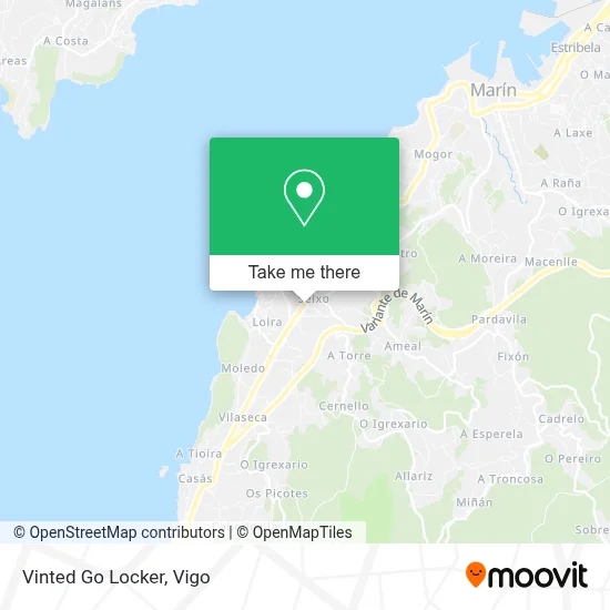 Vinted Go Locker map