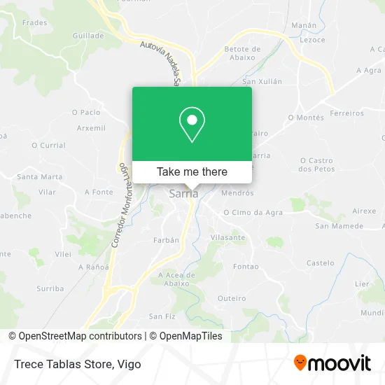 Trece Tablas Store map