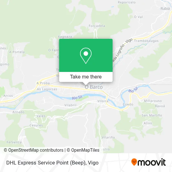 DHL Express Service Point (Beep) map